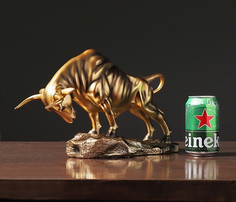Small Indoor Table Decoration Taurus Sculpture Cast Copper Batch Production