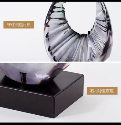 Geometric Resin Wall Sculptures Indoor Contemporary Wall Sculpture Soft Decoration Customized