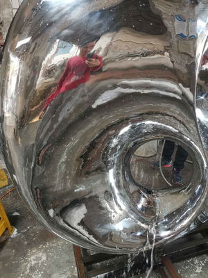 Mirror Metal Water Fountain Sculpture Pool Waterscape Stainless Steel Abstract Sculpture