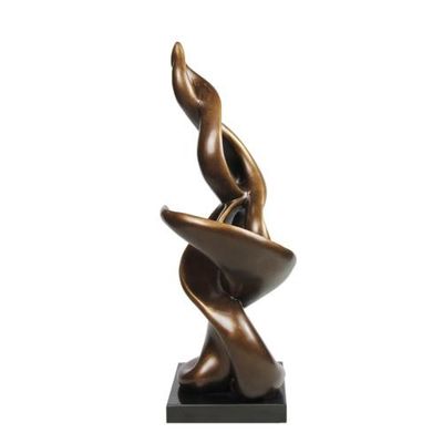 Resin Outdoor Abstract Sculpture Wrought Copper Handmade Metal Sculpture