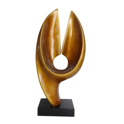 Resin Outdoor Abstract Sculpture Wrought Copper Handmade Metal Sculpture