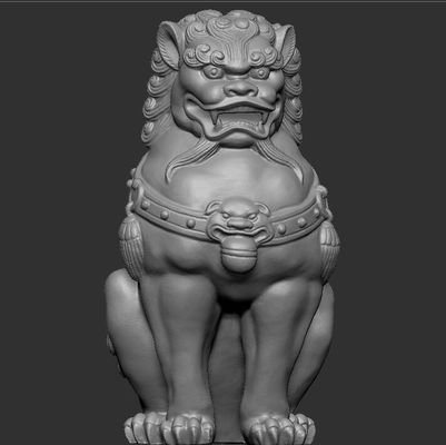 Abstract bronze lion sculpture in bronze outdoor courtyard decoration sculpture