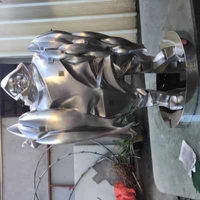 Customized SS Fisheries Harvest Abstract Metal Art Sculptures