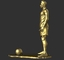 Cầu thủ bóng đá World Cup nhựa hình điêu khắc tùy chỉnh thiết kế cầu thủ ngôi sao khác nhau
