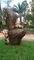 Tượng điêu khắc động vật bằng kim loại 3 M Tượng ngoài trời trong vườn sóc sóc