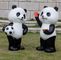 Spray Paint Cartoon Character Sculptures Panda Large Garden Ornaments Animals