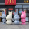 Resin Cartoon Character Sculptures Spray Paint Animal Statues Outdoor
