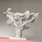 Small Outdoor Abstract Sculpture White Abstract Marble Sculpture Gifts Cabinet Display